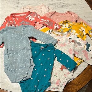 Carter's Blue and Pink Bodysuits Collection